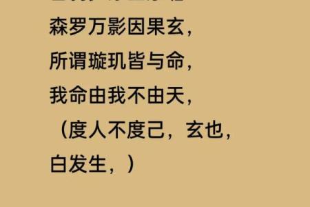 天生玄命：解密男生命格的奥秘与影响