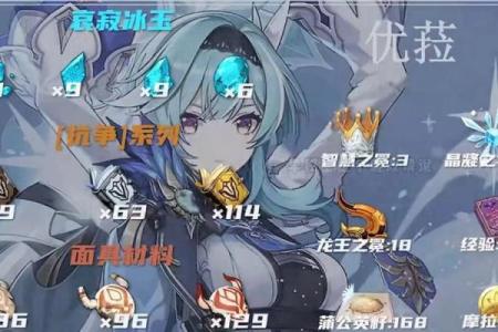 原神零命优菈圣遗物搭配解析:追寻冰霜中的力量与优雅