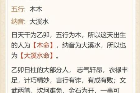 乙酉日生的水命特征与生活智慧探索